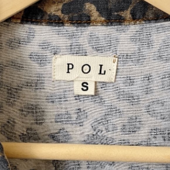 BNWOT  POL Leopard Print Utility Jacket - Picture 8 of 10